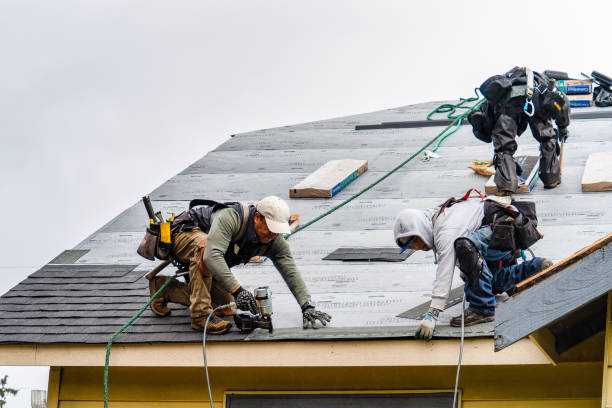 Professional Roofing technician working in Johnstown, CO